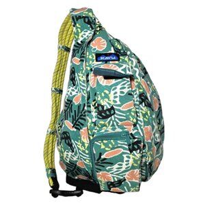 Kavu Rope Sling Jungle Party Leaf Print  923-1179 Travel Crossbody Backpack Bag